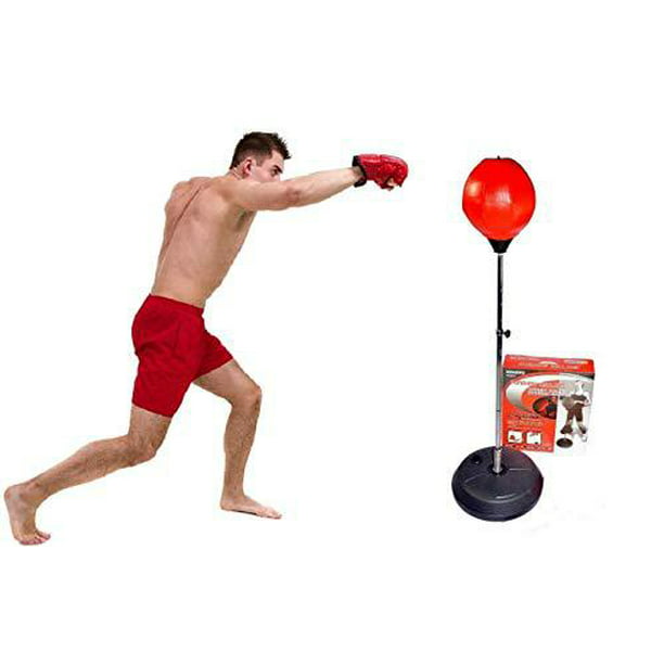 Boxing Speed Training Punching Ball Bag Freestanding Adjustable MMA Cardio Sport 